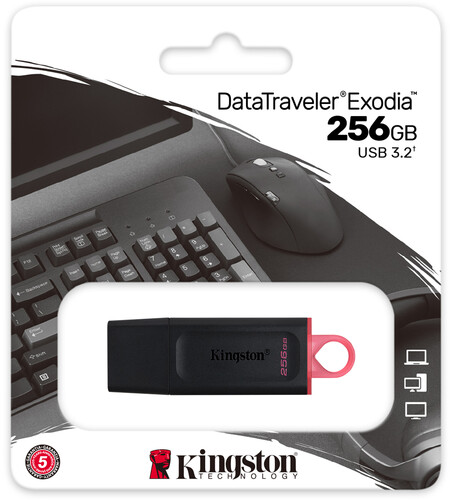 Pendrive 256GB USB3.2 Gen1 DataTraveler Exodia Black + Pink