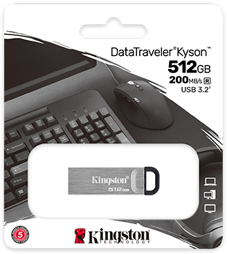 Pendrive 512GB DataTraveler Kyson 200MB/s Metal US