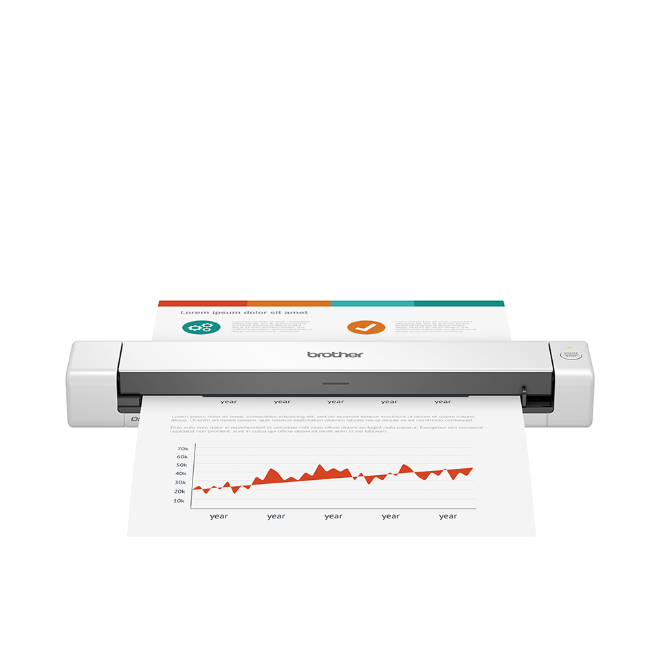 Escáner de Escritorio Portátil Brother DS740D