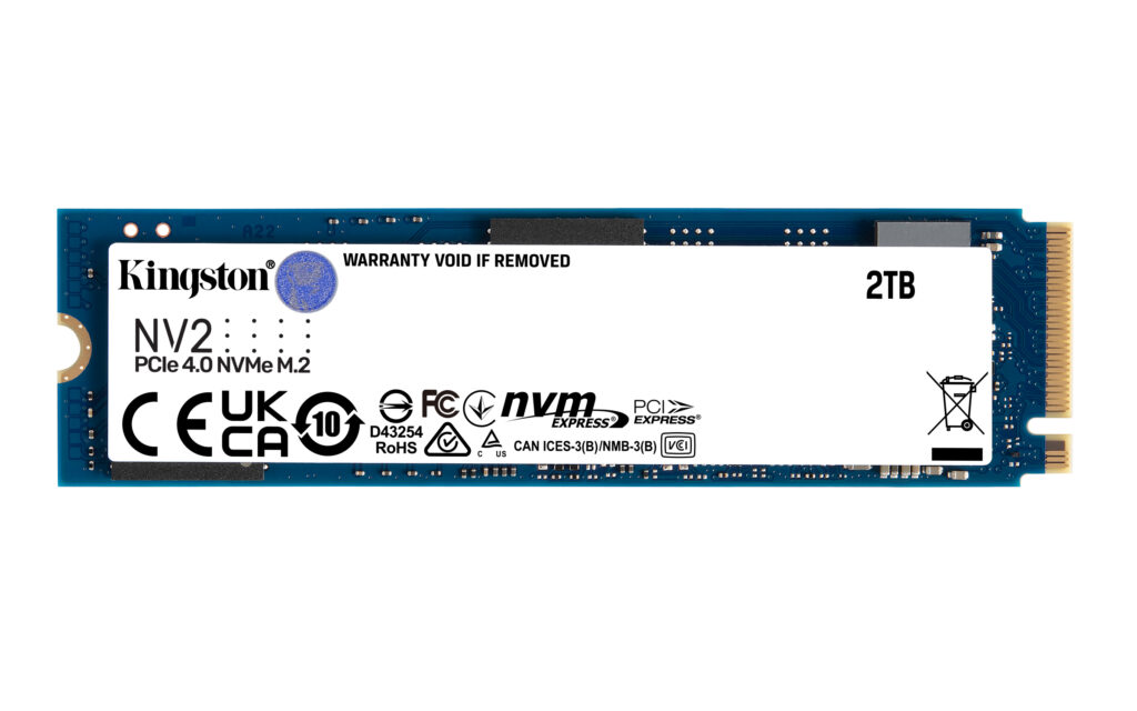 Kingston 2000G NV3 M.2 2280 NVMe SSD Up to 6000 MB/s