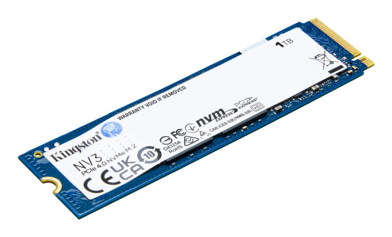 Unidad SSD Kingston NV3 1TB M.2 2280 PCIe4.0x4 Lec 6000MB/s Esc 4000MB/s