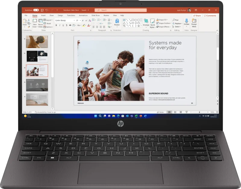 Notebook HP 245 G10 AMD Ryzen 3 7330U RAM 8GB SSD 256GB 14" W11H