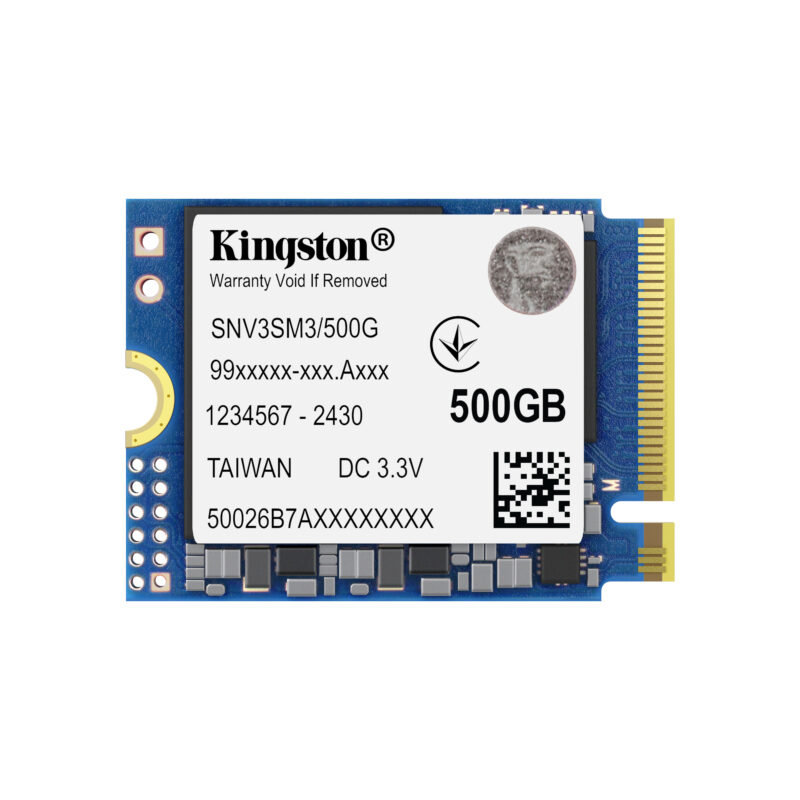 Unidad SSD Kingston NV3 500GB M.2 22*30 PCIe4x4 NVMe Lec5000MB/s Esc3000MB/s