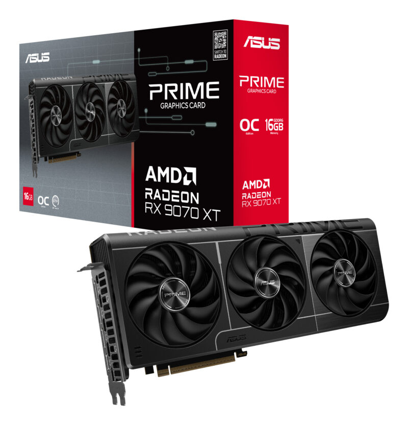 Tarjeta de Video ASUS Prime Radeon RX 9070 XT OC de 16GB GDDR6