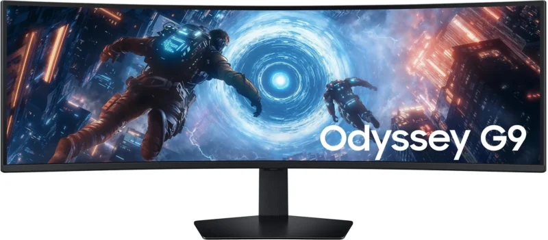Monitor Gamer Curvo Samsung Odyssey G9 G91f 49" DQHD 5120*1440 DP HDMI VA 144Hz